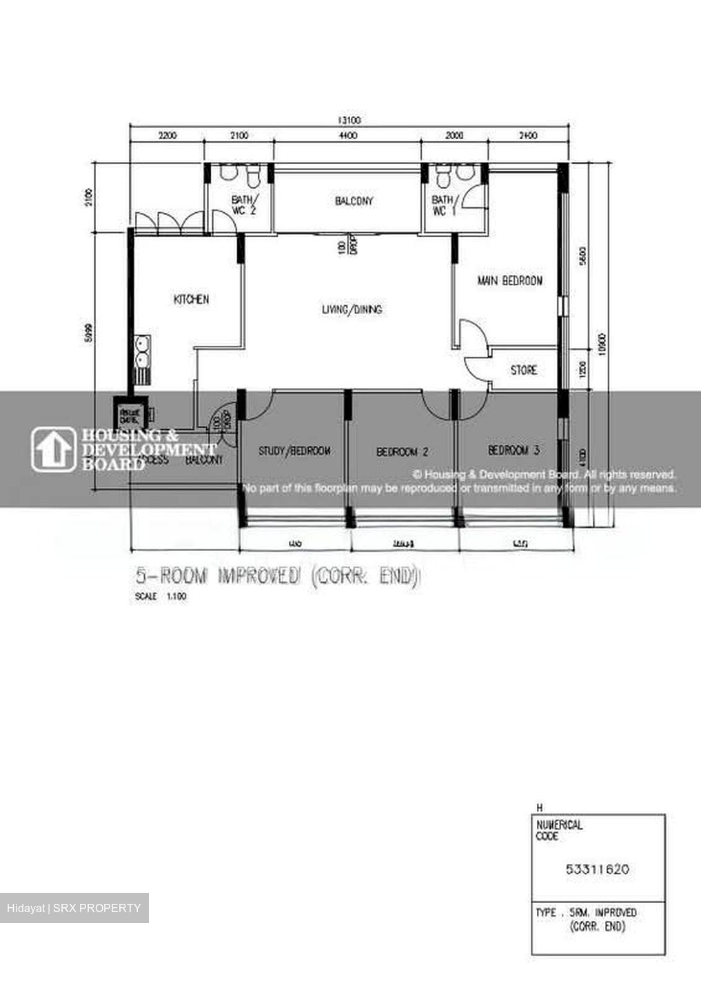 Blk 352 Kampong Ubi View (Geylang), HDB 5 Rooms #604277741